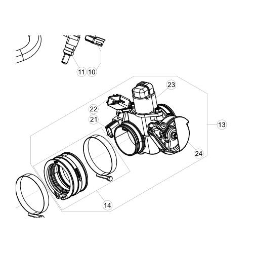 COMPLETE BETA THROTTLE BODY 4ST