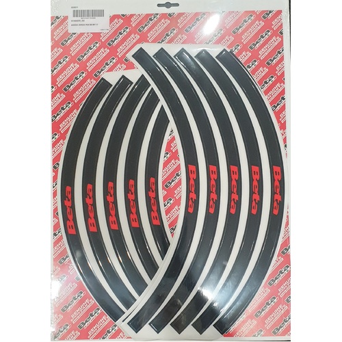 BETA RIM DECALS SET BLACK