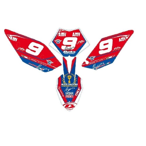 ALEX SALVINI #9 ITALIAN CHAMP 2017 DECALS KIT