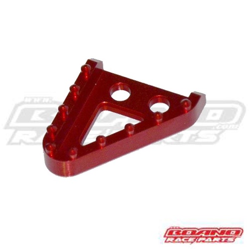 BRAKE PEDAL TIP SMALL RED RR/RX/XT MY06>