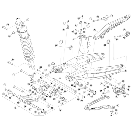 33 SWING ARM/REAR SUSPENSION