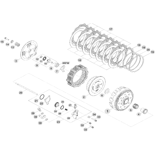 03 PRIMARY GEAR CPL./CLUTCH