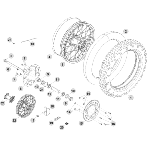 42 REAR WHEEL