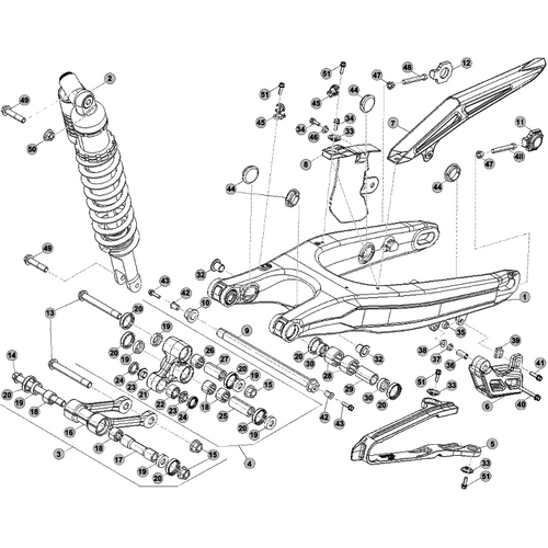 33 SWING ARM/REAR SUSPENSION