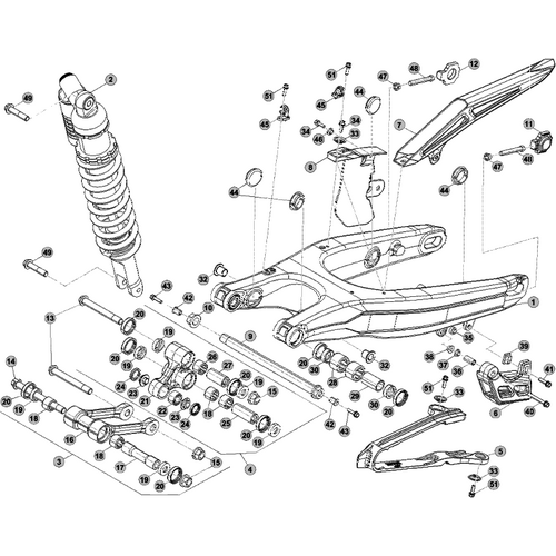 33 SWING ARM/REAR SUSPENSION