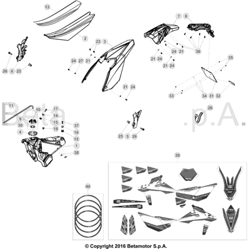 43 PLASTIC ACCESSORIES/SEAT/TANK