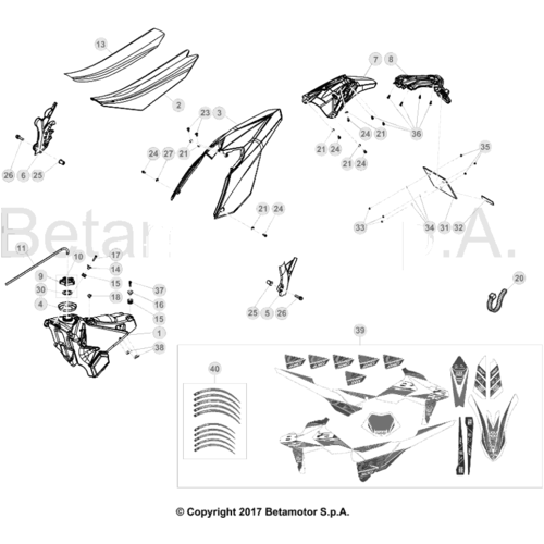 43 PLASTIC ACCESSORIES/SEAT/TANK
