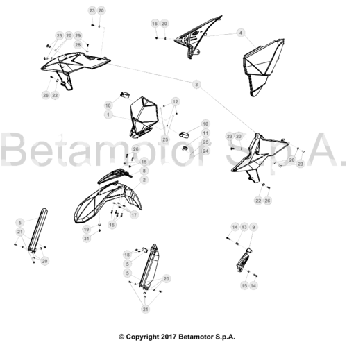 43 PLASTIC ACCESSORIES/SEAT/TANK