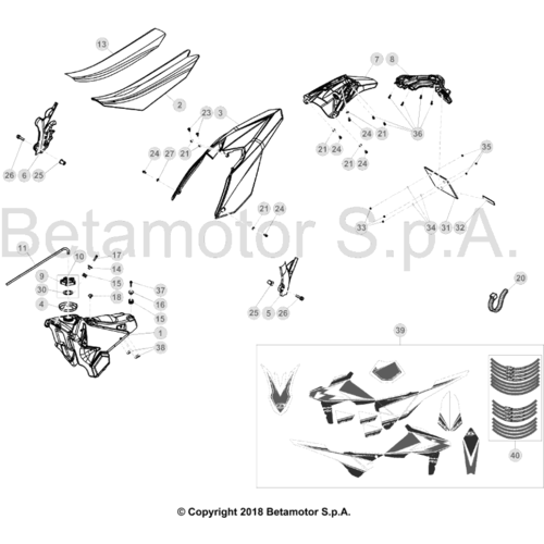 43 PLASTIC ACCESSORIES/SEAT/TANK