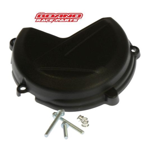 CLUTCH COVER PROTECTOR 2ST RR/XT PLASTIC BLK MY13>