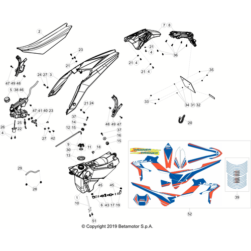 43 PLASTIC ACCESSORIES/SEAT/TANK
