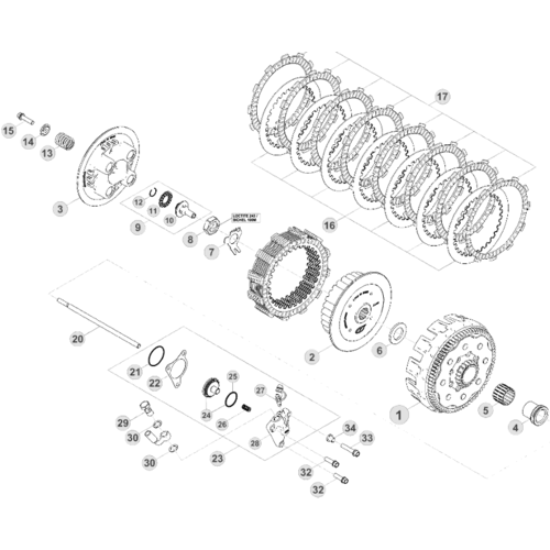 03 PRIMARY GEAR CPL./CLUTCH