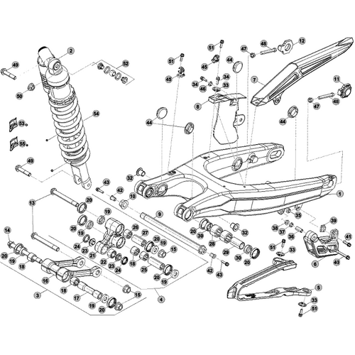 33 SWING ARM/REAR SUSPENSION