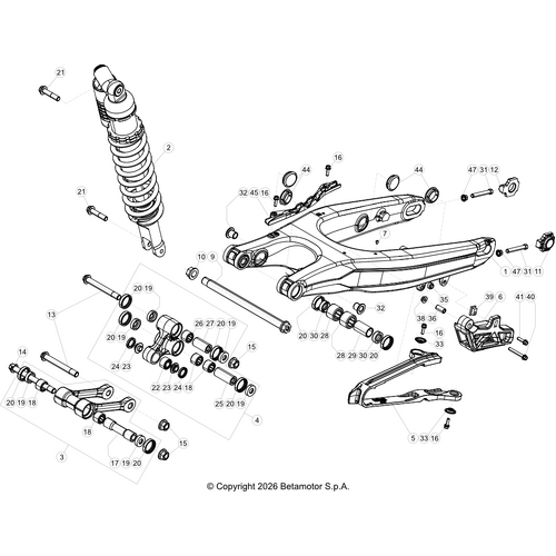 33 SWING ARM/REAR SUSPENSION