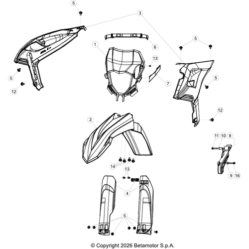 43 PLASTIC ACCESSORIES/SEAT/TANK