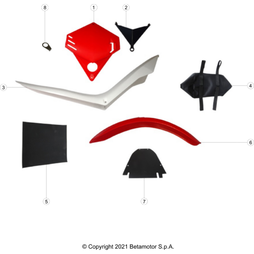 43 PLASTIC ACCESSORIES/SEAT/TANK