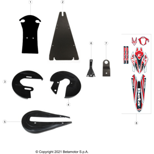43 PLASTIC ACCESSORIES/SEAT/TANK