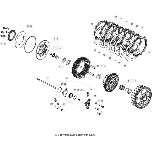 03 PRIMARY GEAR CPL./CLUTCH