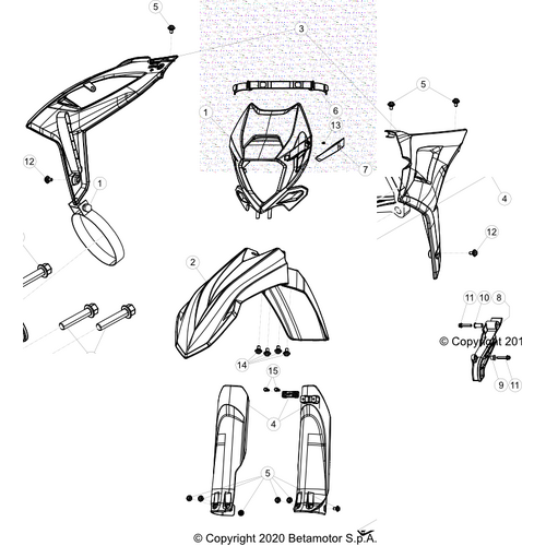 43 PLASTIC ACCESSORIES/SEAT/TANK