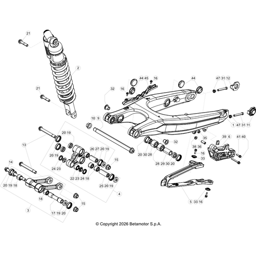 33 SWING ARM/REAR SUSPENSION