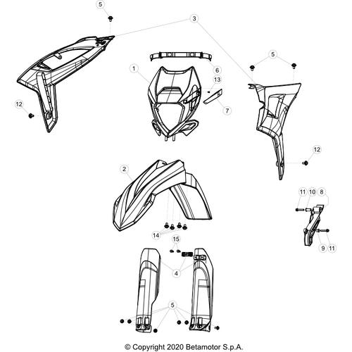 43 PLASTIC ACCESSORIES/SEAT/TANK