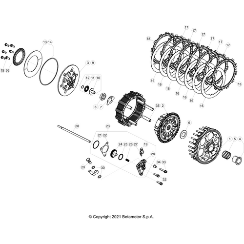 03 PRIMARY GEAR CPL./CLUTCH