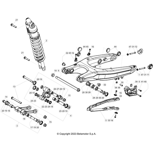 33 SWING ARM/REAR SUSPENSION