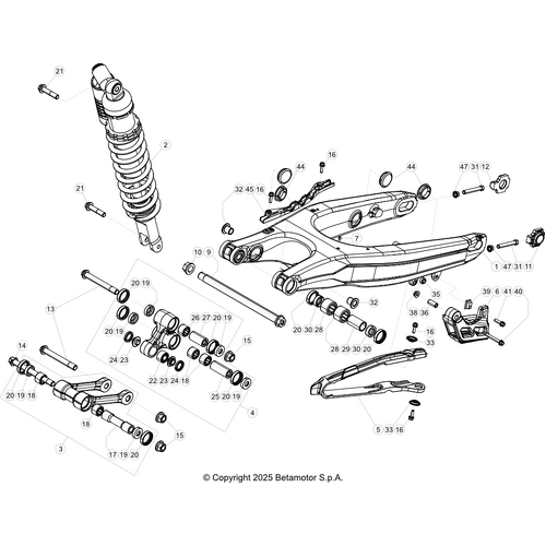 33 SWING ARM/REAR SUSPENSION