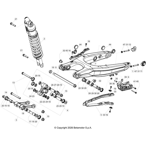 33 SWING ARM/REAR SUSPENSION