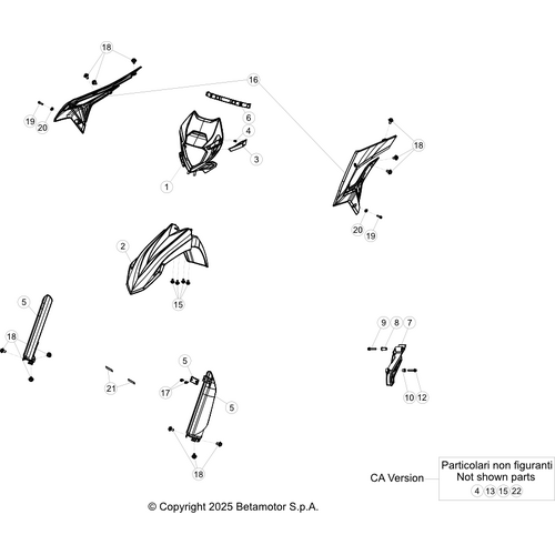 43 PLASTIC ACCESSORIES/SEAT/TANK