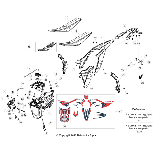 43 PLASTIC ACCESSORIES/SEAT/TANK