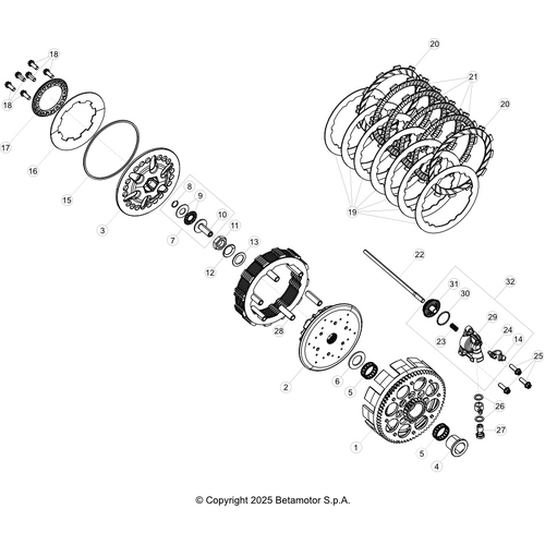 03 PRIMARY GEAR CPL./CLUTCH