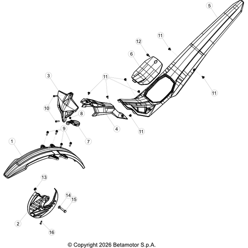 43 PLASTIC ACCESSORIES/SEAT/TANK