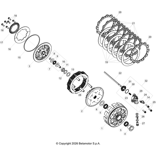 03 PRIMARY GEAR CPL./CLUTCH