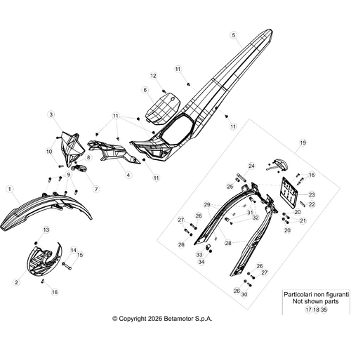 43 PLASTIC ACCESSORIES/SEAT/TANK