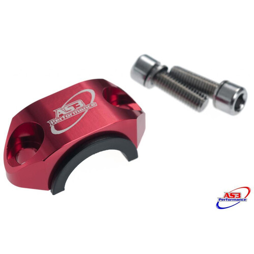 AS3 BRAKE & CLUTCH BAR CLAMP RED RR/XT MY12>