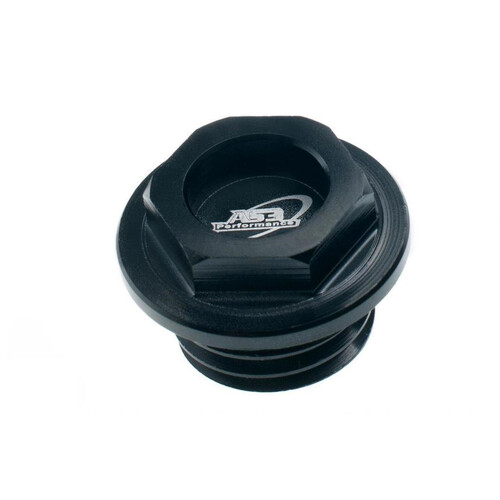 AS3 ALLOY OIL FILLER PLUG BLACK 2ST RR/XT MY18>