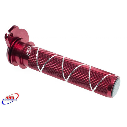 AS3 ALLOY THROTTLE TUBE RED RR/XT MY13>