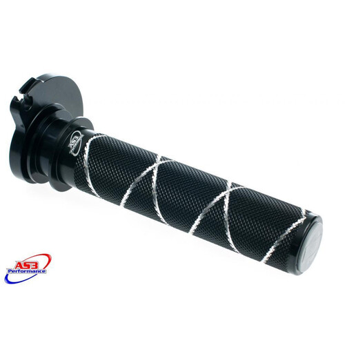 AS3 ALLOY THROTTLE TUBE BLACK RR/XT MY13>