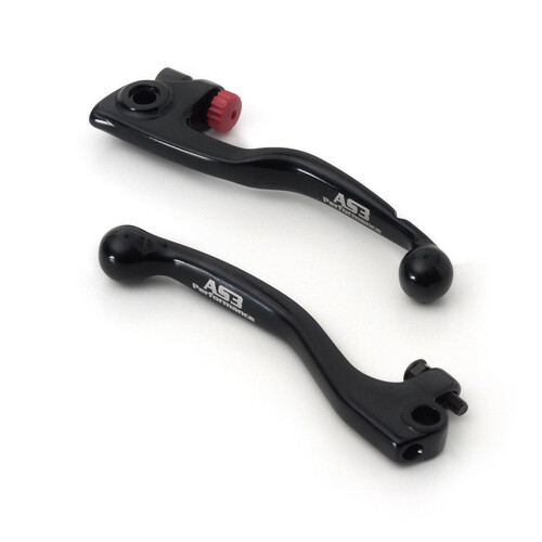 AS3 BLACK BRAKE AND CLUTCH LEVERS RR/XT MY13