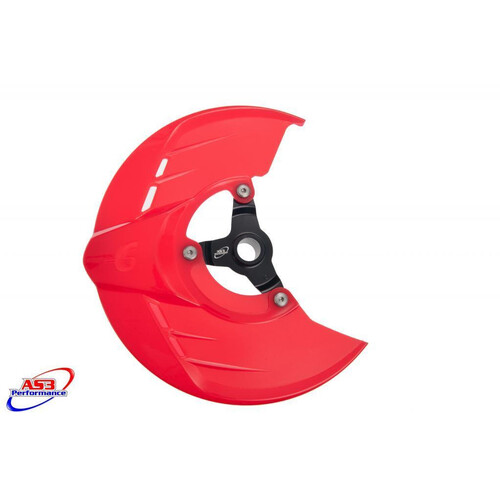 AS3 FRONT BRAKE DISC GUARD PLASTIC RED XT250/300
