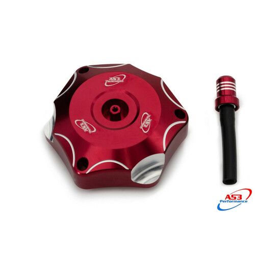 AS3 RED BILLET FUEL CAP + BREATHER RR/XT MY13>