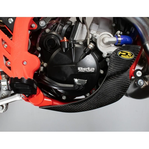 P3 CARBON SKID PLATE BLACK 2ST RR125/RR200 MY20>