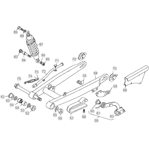 33 SWING ARM/REAR SUSPENSION
