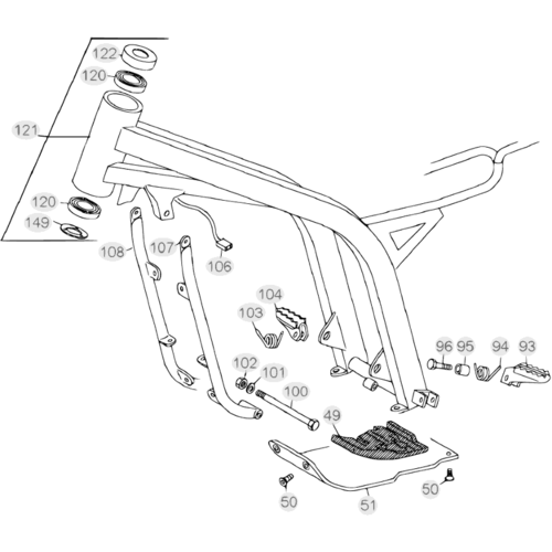 32 FRAME ACCESSORIES - FROM CHASSIS 100001 TO 100299