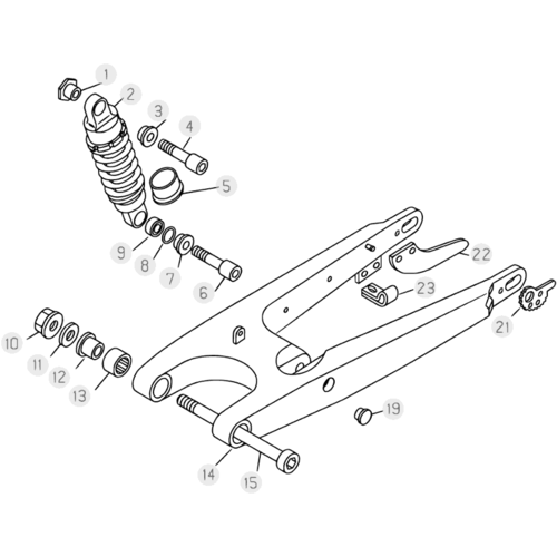 33 SWING ARM/REAR SUSPENSION