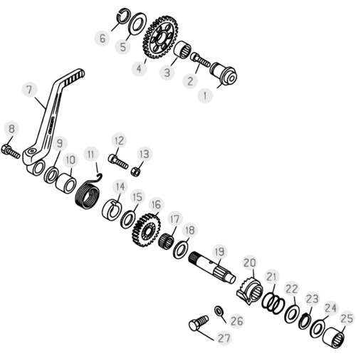 06 KICK STARTER - FROM CHASSIS 150001