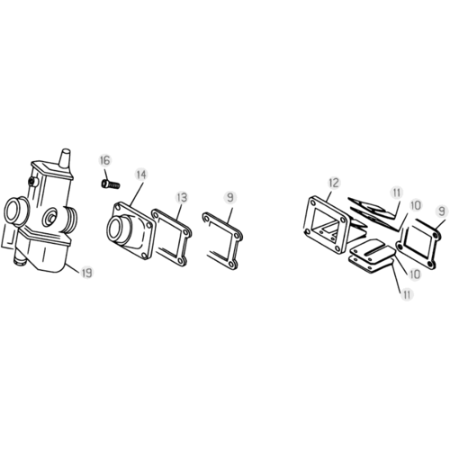 12 CARBURETOR - FROM CHASSIS 200001