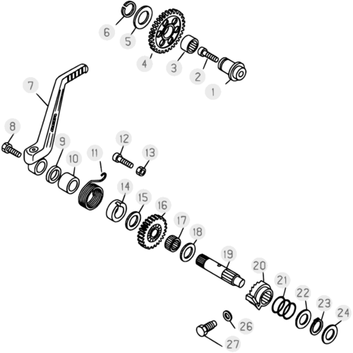 06 KICK STARTER - FROM CHASSIS 200001