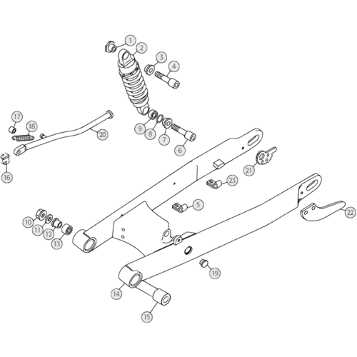 33 SWING ARM/REAR SUSPENSION